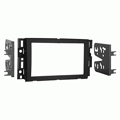 Carxtc Double Din Install Car Stereo Dash Kit for a Aftermarket Radio Fits 2008-2010 Saturn VUE Trim Bezel is Black