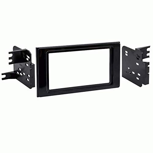 Carxtc Double Din Install Car Stereo Dash Kit for a Aftermarket Radio Fits 2020 Toyota Prius Prime Le Trim Bezel is Painted High Gloss Black