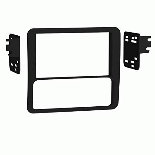 Carxtc Double Din Install Car Stereo Dash Kit for a Aftermarket Radio Fits 2002-2002 Chevy Blazer, S-10 Pickup, Sonoma W/Din & 1/2 Factory Radio Trim Bezel is Black