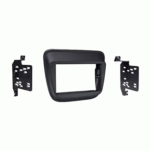 Carxtc Double Din Install Car Stereo Dash Kit for a Aftermarket Radio Fits 2016-2018 Chevy Malibu W/ 7-Inch Radio Radio, Rpo Code: Ioa Trim Bezel is Painted Matte Black