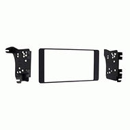 Carxtc Double Din Install Car Stereo Dash Kit for a Aftermarket Radio Fits 2015-2017 Mitsubishi Outlander Sport Trim Bezel is Painted Scratch Resistant Matte Black
