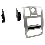 Carxtc Stereo Install Dash Double Din Radio Fits Chrysler 300 2005-2007 - Painted Silver
