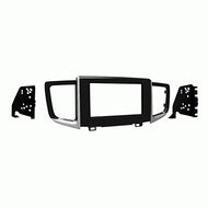 Carxtc Double Din Install Car Stereo Dash Kit for a Aftermarket Radio Fits 2017-2019 Honda Ridgeline W/Touchscreen Trim Bezel is Painted Gloss Black