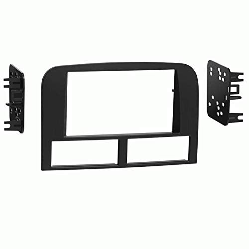 Carxtc Double Din Install Car Stereo Dash Kit for a Aftermarket Radio Fits 1999-2004 Jeep Grand Cherokee Trim Bezel is Painted Matte Black