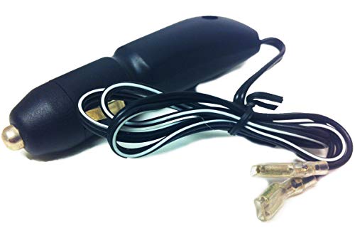 Carxtc 4X 12 Volt Fused Replacement Cigarette Lighter Plug with Leads Male Four 12v cig Plugs