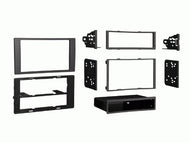 Carxtc Double or Single Din Install Car Stereo Dash Kit for a Aftermarket Radio Fits 2010-2011 Ford Transit Connect Trim Bezel is Silver