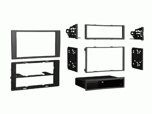 Carxtc Double or Single Din Install Car Stereo Dash Kit for a Aftermarket Radio Fits 2012 Ford Transit Connect Early Build, up to 09/11 Trim Bezel is Silver
