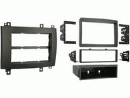 Carxtc Double or Single Din Install Car Stereo Dash Kit for a Aftermarket Radio Fits 2003-2007 Cadillac CTS-V Trim Bezel is Grey