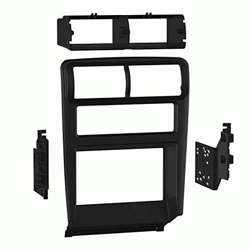 Carxtc Double Din Install Car Stereo Dash Kit for a Aftermarket Radio Fits 1994-2000 Ford Mustang Trim Bezel is Painted Matte Black