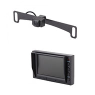 EchoMaster KLI4C Car Backup camera kit includes LICENSE PLATE CAMERA (MOUNTS BEHIND) (PCAM-10I-N) and 4.3 inch GLASS MOUNT MONITOR (PMON-43)