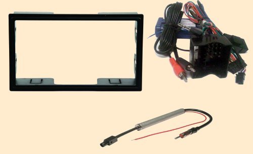 Radio Stereo Install Dash Kit Double din + Steering control wiring + canbus wire harness + antenna adapter for VW Volkswagen Jetta Passat Golf 2002 2003 2004 2005 - Only works when Replacing a Factory double din system like a Monsoon