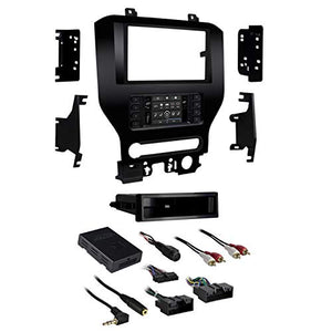 Metra 995838CH Black Turbo Premium Dash Kit with Integrated Touch 2015-Up Ford Mustang with Screen