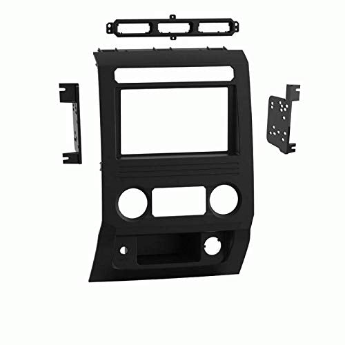 Carxtc Double Din Install Car Stereo Dash Kit for a Aftermarket Radio Fits 2017-2018 Ford F-250/350/450/550 Base Model XL W/Am/Fm Only Radio Trim Bezel is Black