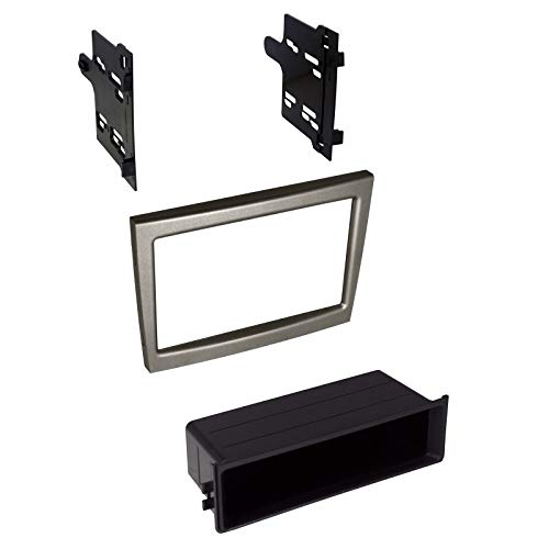 Carxtc Stereo Install Dash Double Din or Single Din Radio Fits Porsche 911 2005-2011 - Painted Silver