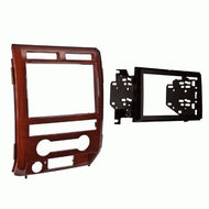 Carxtc Double Din Install Car Stereo Dash Kit for a Aftermarket Radio Fits 2009-2010 Ford F-150 Lariat Trim Bezel is Milano Maple Non Navigation Replacement