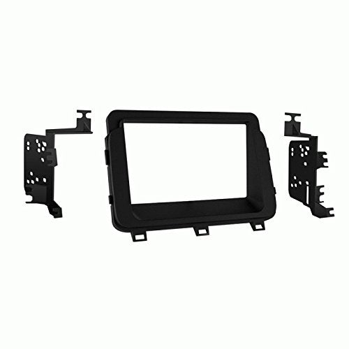 Carxtc Double Din Install Car Stereo Dash Kit for a Aftermarket Radio Fits 2014-2015 Kia Optima Trim Bezel is Painted Matte Black Non Navigation Replacement
