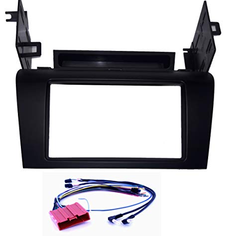 Carxtc Dash Kit, Wire Harness Pigtail Plus maintains Steering Wheel Controls Fits Mazda 3 2004 2005 2006 2007 2008 2009 - Works with Single and Double Din