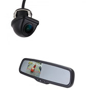 EchoMaster K203R Backup camera kit includes Under Lip Mount Camera (PCAM-201-N) and 3.5 inch Rear Camera Display Mirror (PMM-35-PL)