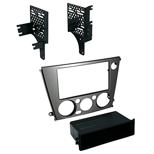 Carxtc Stereo Install Dash Double Din or Single Din Radio Fits Subaru Outback 2005-2009 - Painted Gray