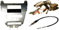 Radio Stereo Install silver Dash Kit (single and double din) + Steering control wiring + canbus wire harness + antenna adapter for Ford Focus 2008 2009 2010 2011 08 09 10 11