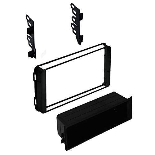 Carxtc Stereo Install Dash Double Din or Single Din Radio Fits Toyota C-Hr 2018 - Painted Gloss Black