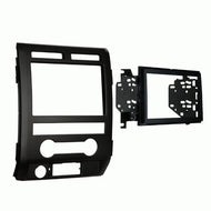 Carxtc Double Din Install Car Stereo Dash Kit for a Aftermarket Radio Fits 2009-2010 Ford F-150 Harley Davidson Trim Bezel is Painted A Scratch Resistant Matte Black Non Navigation Replacement