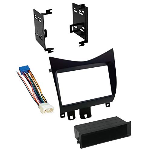 Carxtc Stereo Install Dash Double Din or Single Din Radio Fits Honda Accord 2003-2007 Includes Wire Harness