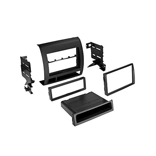 Carxtc Stereo Install Dash Kit Fits Toyota Tacoma 2005-2011 Black Trim