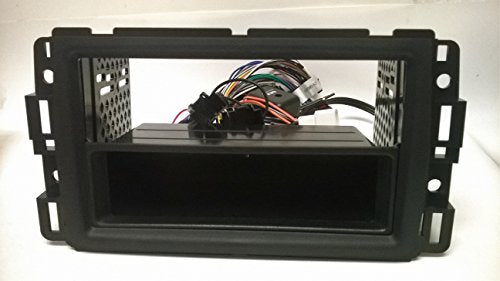 Dash kit, Wire Harness and Antenna Adapter for Installing a New Single Din Radio into a 2013 2014 2015 (13, 14, 15) GMC Arcadia, Buick Enclave, Chevy Chevrolet Traverse