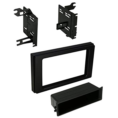 Carxtc Stereo Install Dash Kit Single and Double Din Fits Toyota Tacoma 2016-2017 Does Not Fit Base Model