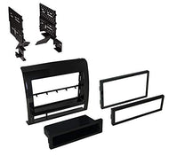Best Kit BKTOYK973MG 12-14 Toyota Tacoma Single DIN/ISO Pocket or DB DIN Gloss Black Metallic