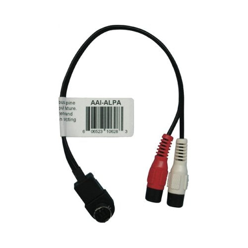 PAC AAIALPA Auxiliary Audio Input RCA Cable (for Aftermarket Alpine Ai-Net Deck) or JVC to RCA Input Cable