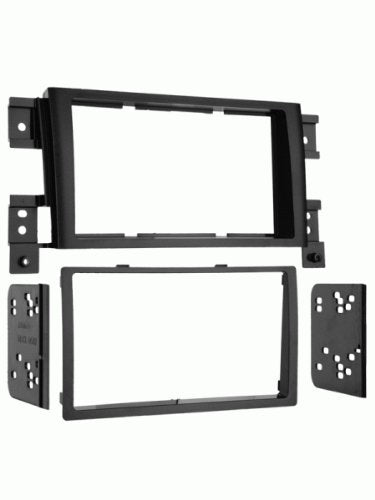 Carxtc Double Din Install Car Stereo Dash Kit for a Aftermarket Radio Fits 2006-2011 Suzuki Grand Vitara Trim Bezel is Black