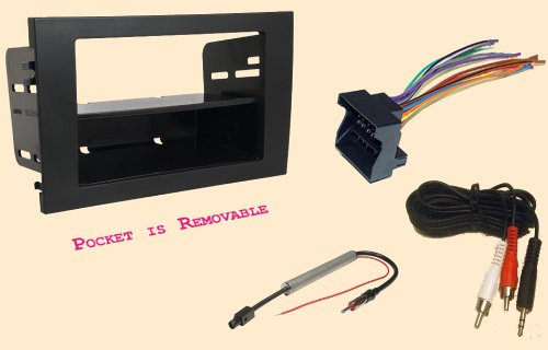 Silver Stereo Dash Kit Silver Double Din Dash Kit & Wiring Harness - Radio Installation Kit With Antenna Adapter Universal Wire Harness Antenna Silver Stereo Dash Kit Silver Double Din Dash Kit & Wiring Harness - Radio Installation Kit With Antenna Adapter Universal Wire Harness Antenna
