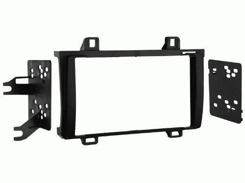 Carxtc Double Din Install Car Stereo Dash Kit for a Aftermarket Radio Fits 2009-2010 Toyota Matrix Trim Bezel is Painted Matte BlackÂ  Non Navigation Replacement