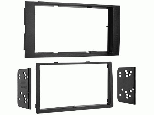 Carxtc Double Din Install Car Stereo Dash Kit for a Aftermarket Radio Fits 2004-2010 Volkswagen Touareg, Touareg 2 Trim Bezel is Contoured to Match Factory Dashboard