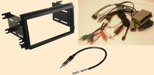 Radio Stereo Install DOUBLE Din Dash Kit + Steering control wiring + canbus wire harness + antenna adapter for - Ford Freestyle (2006-2007), Mustang (2005-2009), Mercury Mountaineer 2006-2007