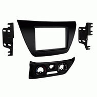 Carxtc Double Din Install Car Stereo Dash Kit for a Aftermarket Radio Fits 2002-2007 Mitsubishi Lancer Trim Bezel is Painted Matte Black
