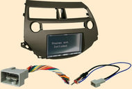 Carxtc Stereo Dash Kit + Wire Harness + Antenna Adapter Fits Honda Accord 08-12 Crosstour 10-12 Earth Taupe Color - Works in Accords W/Out Factory Navigation and has a Single Climate Control Knob