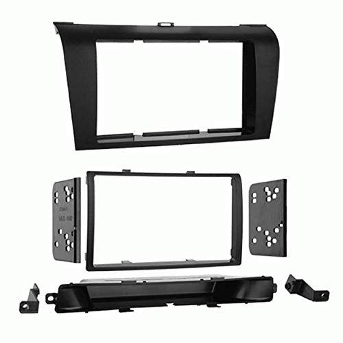 Carxtc Double Din Install Car Stereo Dash Kit for a Aftermarket Radio Fits 2004-2009 Mazda Mazda3 Trim Bezel is