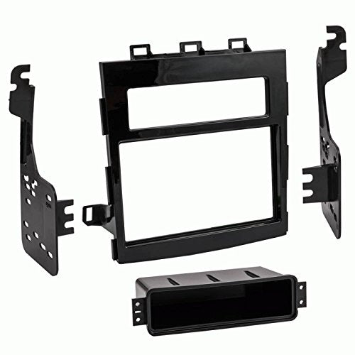 Carxtc Double Din Install Car Stereo Dash Kit for a Aftermarket Radio Fits 2018 Subaru Crosstrek Trim Bezel is Painted High Gloss Black