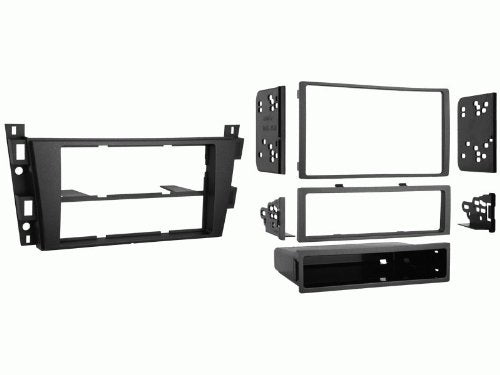 Carxtc Double or Single Din Install Car Stereo Dash Kit for a Aftermarket Radio Fits 2006-2011 Cadillac DTS Trim Bezel is Black