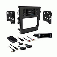 Carxtc Double or Single Din Install Car Stereo Dash Kit, Electronic Harness and Antenna Adapter for a Aftermarket Radio Fits 2013-2017 Ford Fusion Trim Bezel is Black