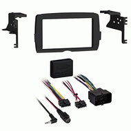Carxtc Double Din Install Car Stereo Dash Kit for a Aftermarket Radio Fits 2014-2015 Harley Davidson Streetglide, Standard, Classic, Ultra Trim Bezel is