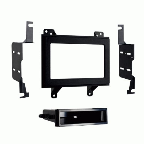 Carxtc Double and Single Din Install Car Stereo Dash Kit, Wire Harness and Antenna Adapter for a Aftermarket Radio Fits 1995-1997 GMC Jimmy Trim Bezel is Black