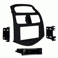 Carxtc Double or Single Din Install Car Stereo Dash Kit, Electronic Harness and Antenna Adapter for a Aftermarket Radio Fits 2013-2015 Chevrolet Spark Trim Bezel is Matte Black