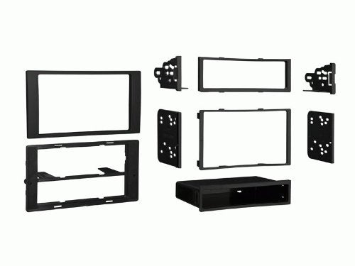 Carxtc Double or Single Din Install Car Stereo Dash Kit for a Aftermarket Radio Fits 2010-2011 Ford Transit Connect Trim Bezel is Matte Black