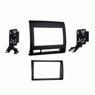 Carxtc Double Din Install Car Stereo Dash Kit for a Aftermarket Radio Fits 2005-2011 Toyota Tacoma W/Black Color Dash Trim Bezel is Painted Black