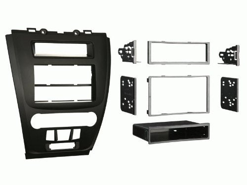 Carxtc Double or Single Din Install Car Stereo Dash Kit for a Aftermarket Radio Fits 2010-2011 Mercury Milan Trim Bezel is Black