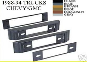 Stereo Install Dash Kit GMC Sierra 88 89 90 91 (car Radio Wiring Install.